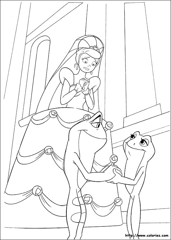 Coloring Pages © Princess & The Frog